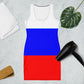 Tank-Top-Kleid in den Farben der Russischen Flagge