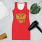 Tank-Top-Kleid mit Russland Wappen in rot