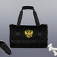 Sporttasche mit Russland-Wappen in schwarz