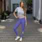 Leggings mit Russland-Wappen in violett