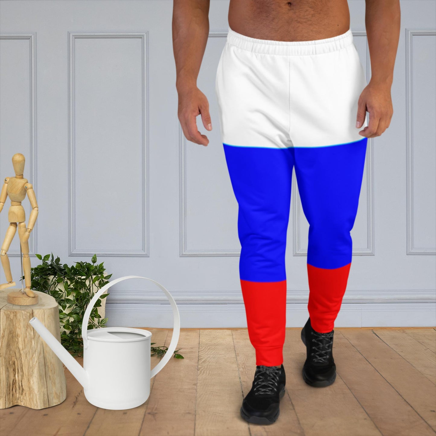 Herren-Jogginghose in Farben der Russischen Flagge