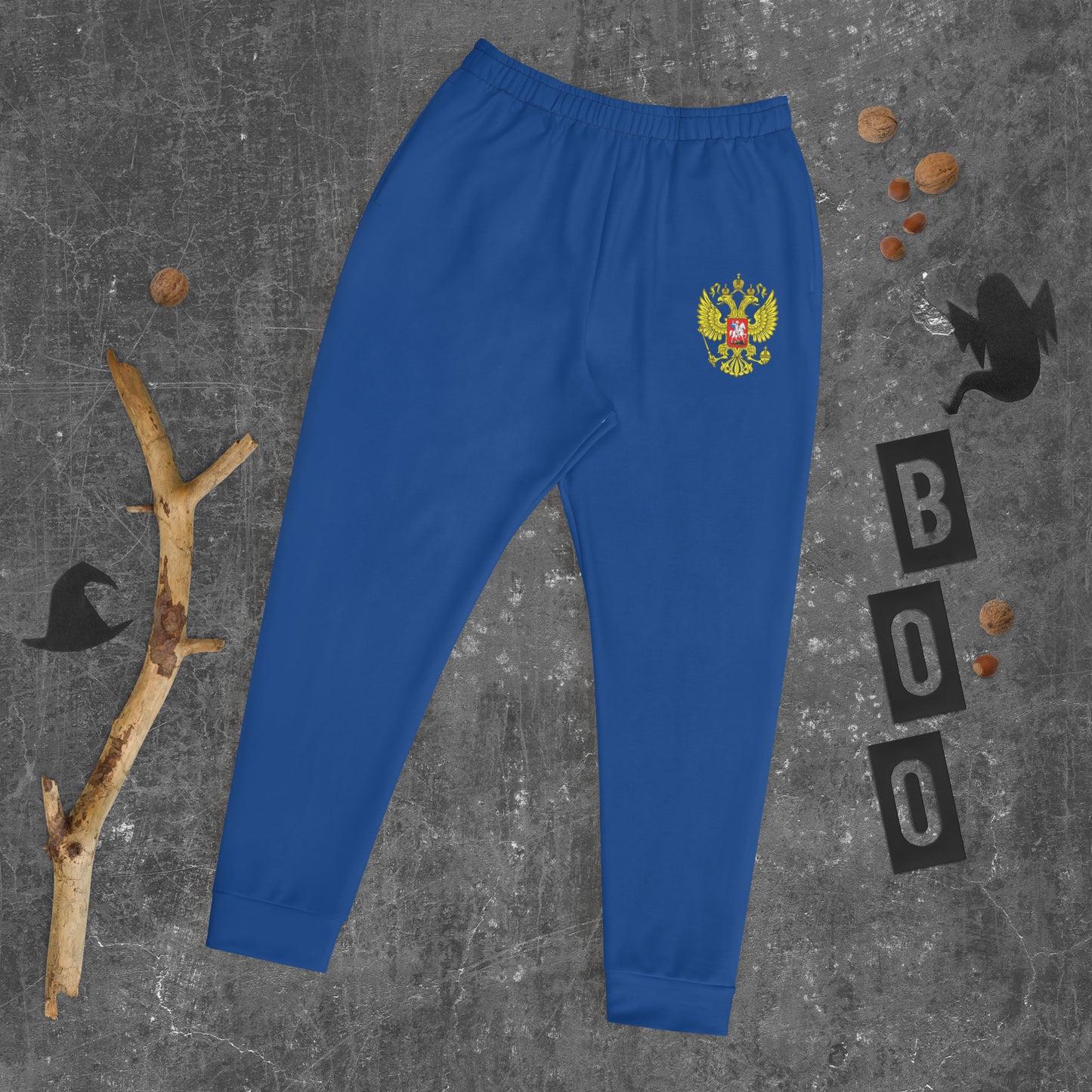 Herren-Jogginghose mit Russland-Wappen in dunkelblau
