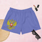 Kurze Sport-Shorts für Damen mit Russland Wappen in violett