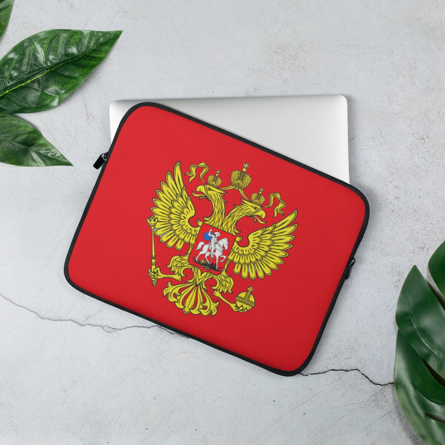Laptop-Tasche mit Russland-Wappen in rot