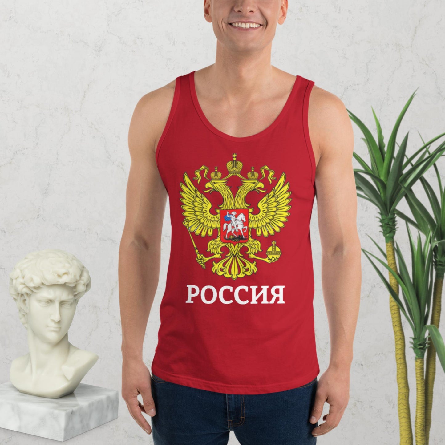 Russland Tank-Top für Herren in verschiedenen Farben