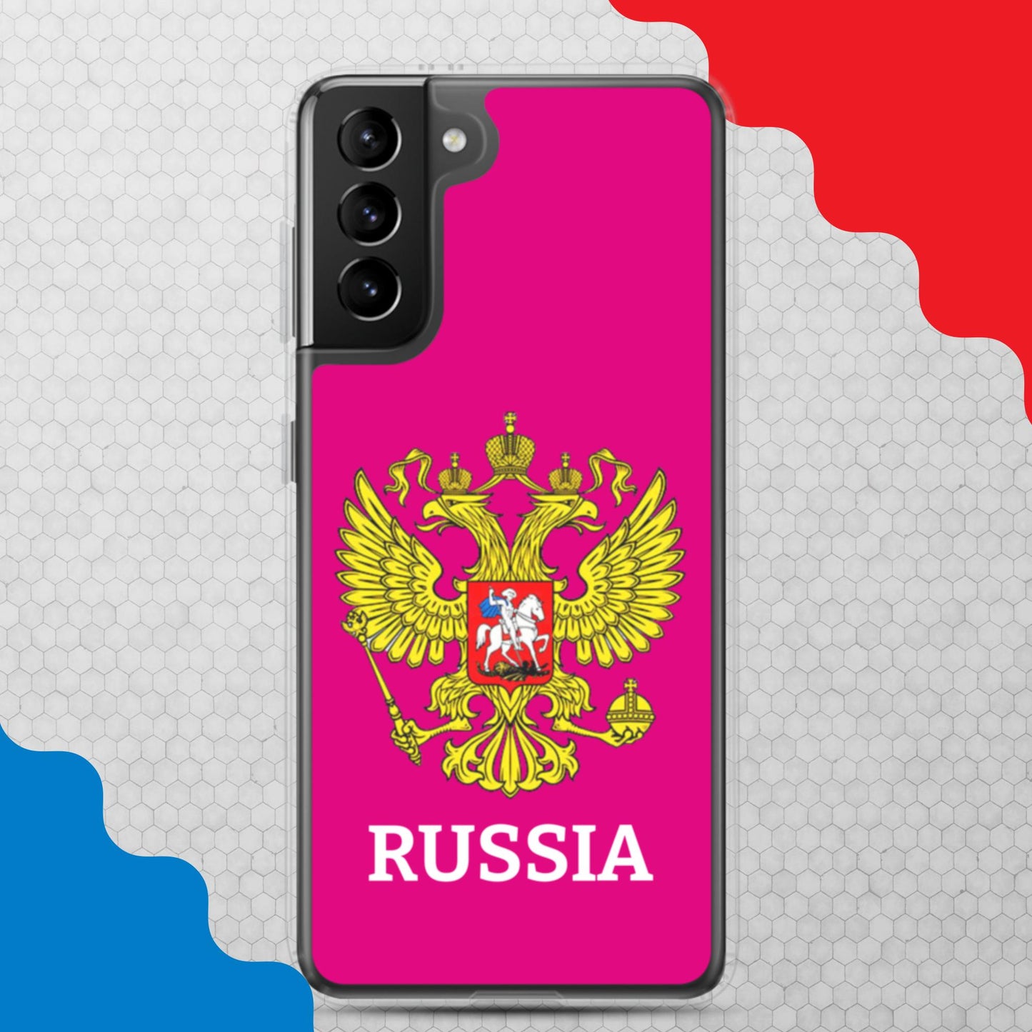 Samsung-Handyhülle mit Russland-Wappen in lila(alle Modelle)