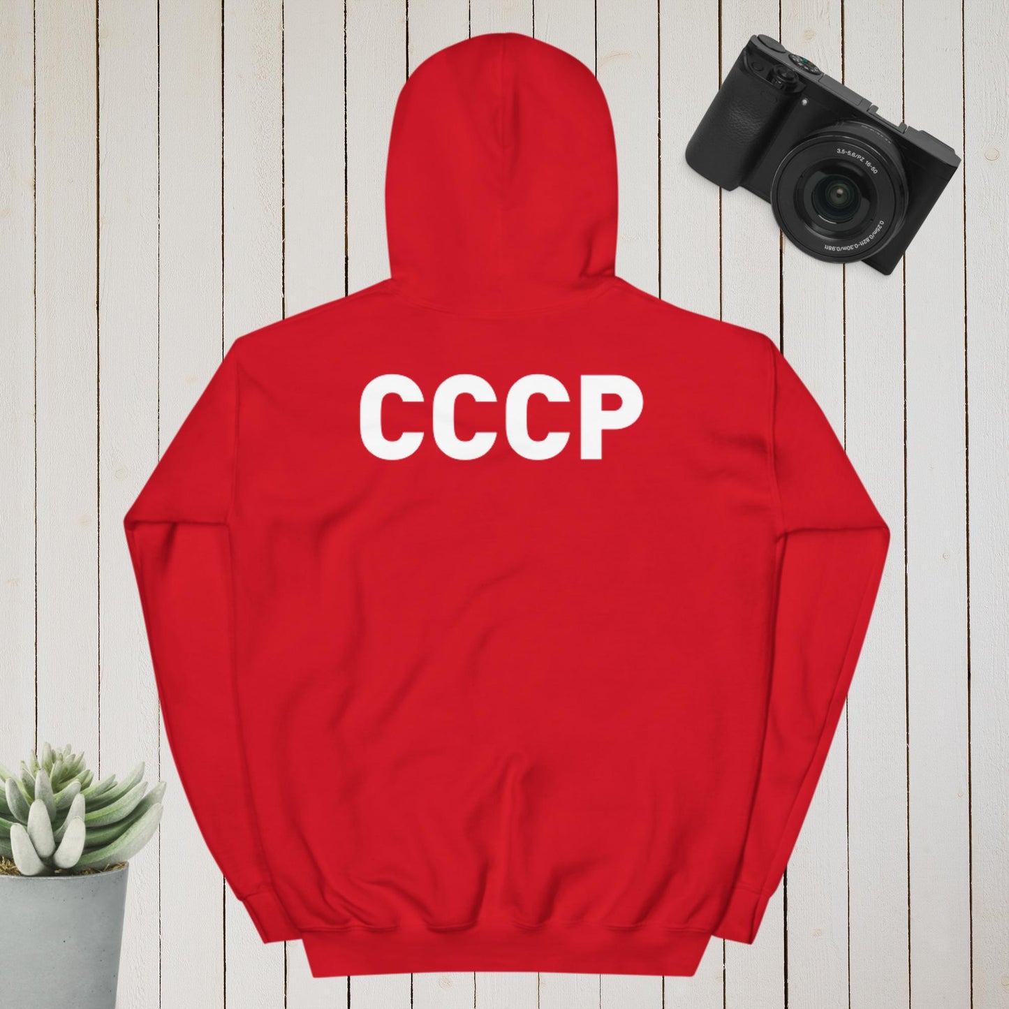 Russland Hoodie - Aufschrift CCCP UdSSR hinten